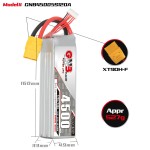 GNB GAONENG 4500mah 5S 18,5 V 120C XT90 RC LiPo batería de 7 pulgadas 300mm-380mm FPV FMS 70mm EDF aviones helicópteros 800mm naves alinear